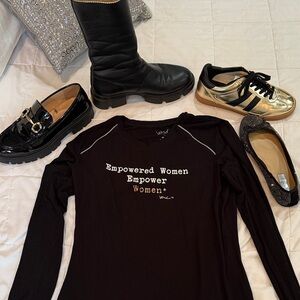Cherokee Black Empowering Signature Top